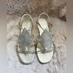 Tory Burch Metallic Leather Sandal